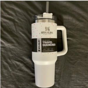 Rare Brand New Never Used Stanley 4Ooz Terrazo Cup with straw